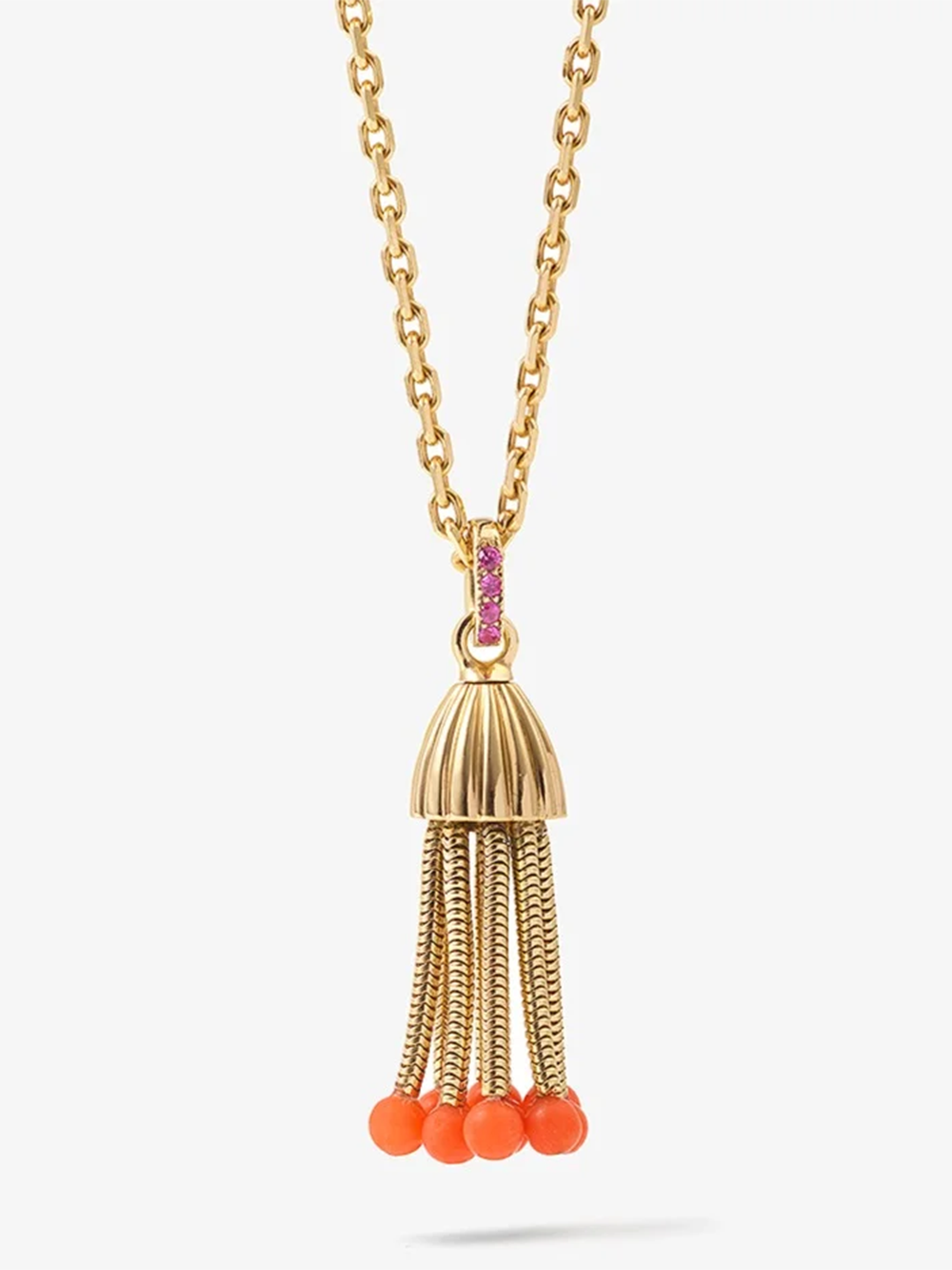 POLPO FORCAT NECKLACE CORAL BEADS