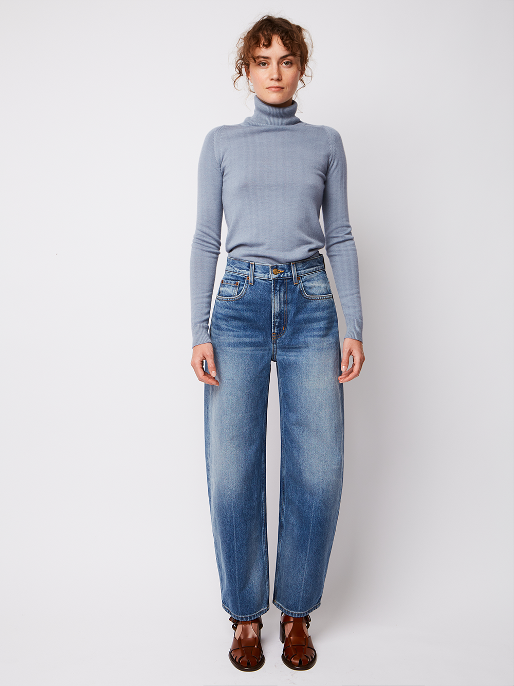 JULIETTE BLUE GREY SWEATER