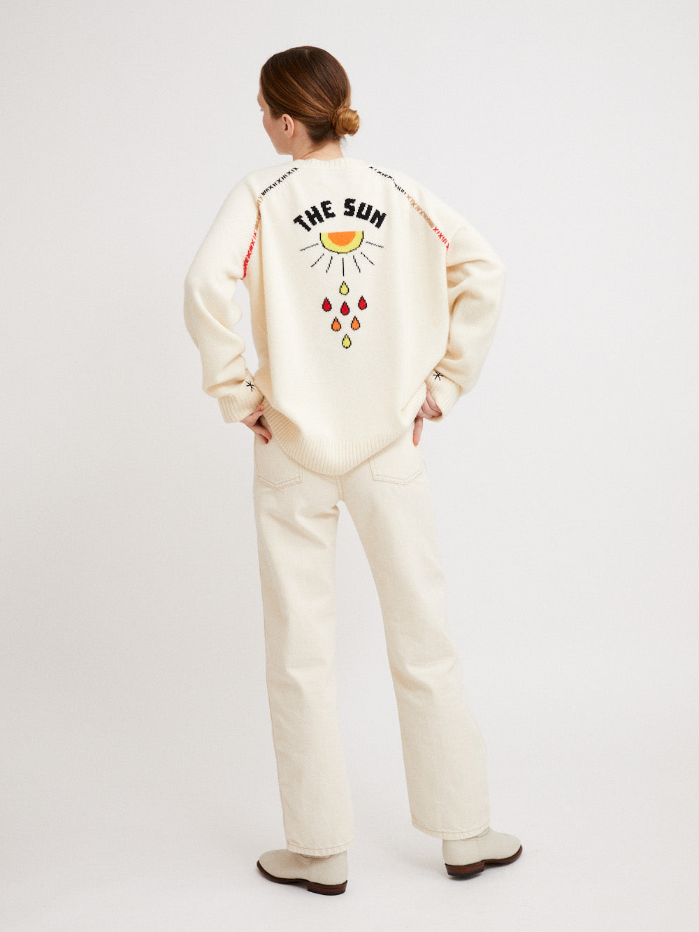 PULL CACHEMIRE SUN OFF WHITE