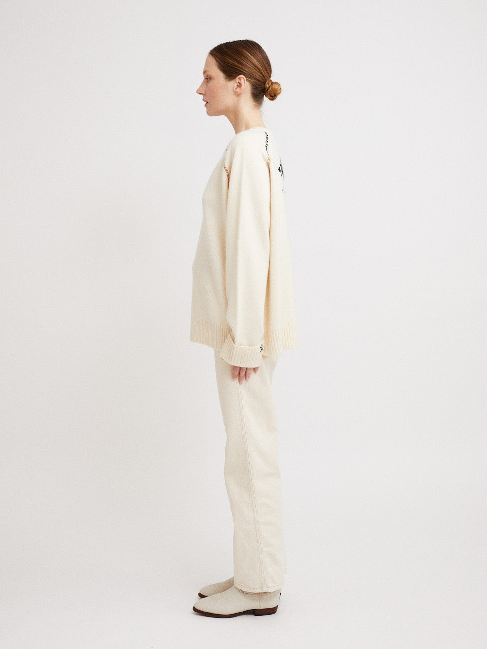PULL CACHEMIRE SUN OFF WHITE