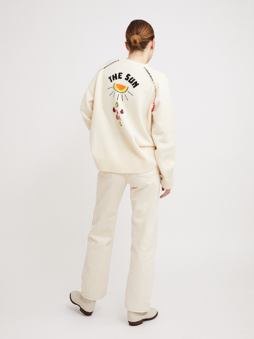 PULL CACHEMIRE SUN OFF WHITE