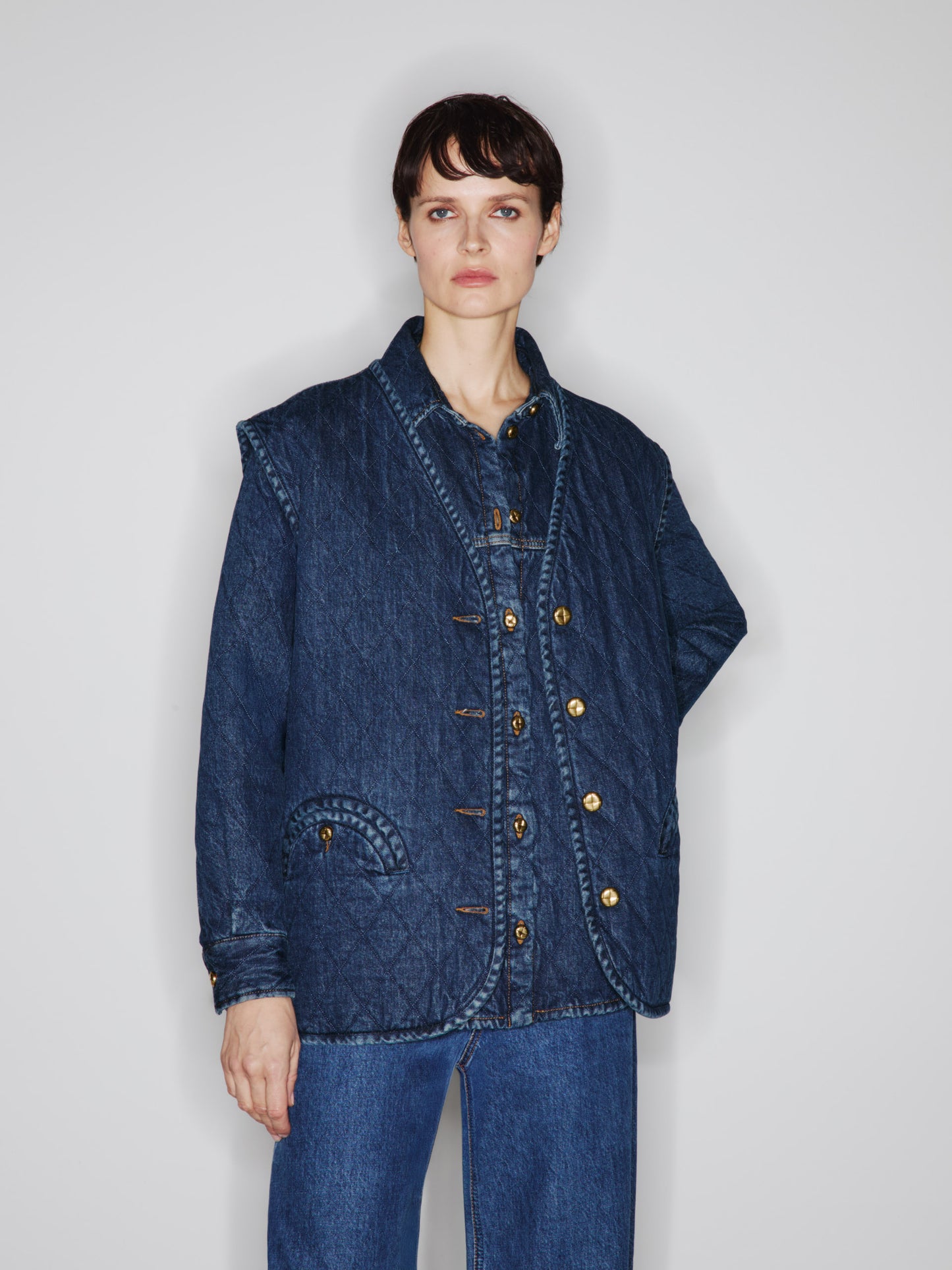 NARIIDA SAPPHIRE SUFFLOCK VEST