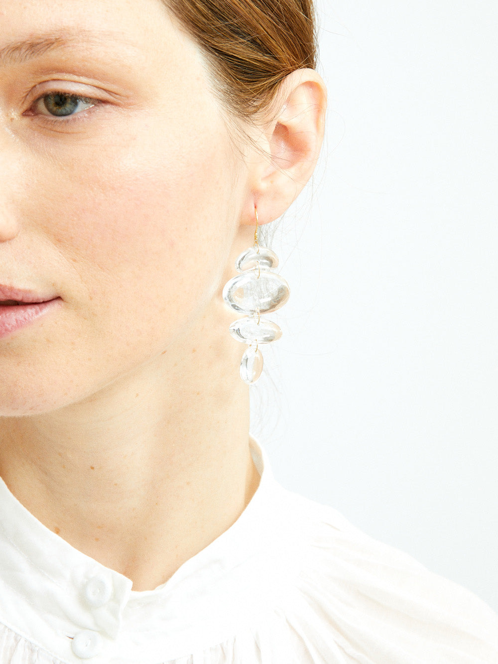 SMALL CRYSTAL TOTEM EARRINGS