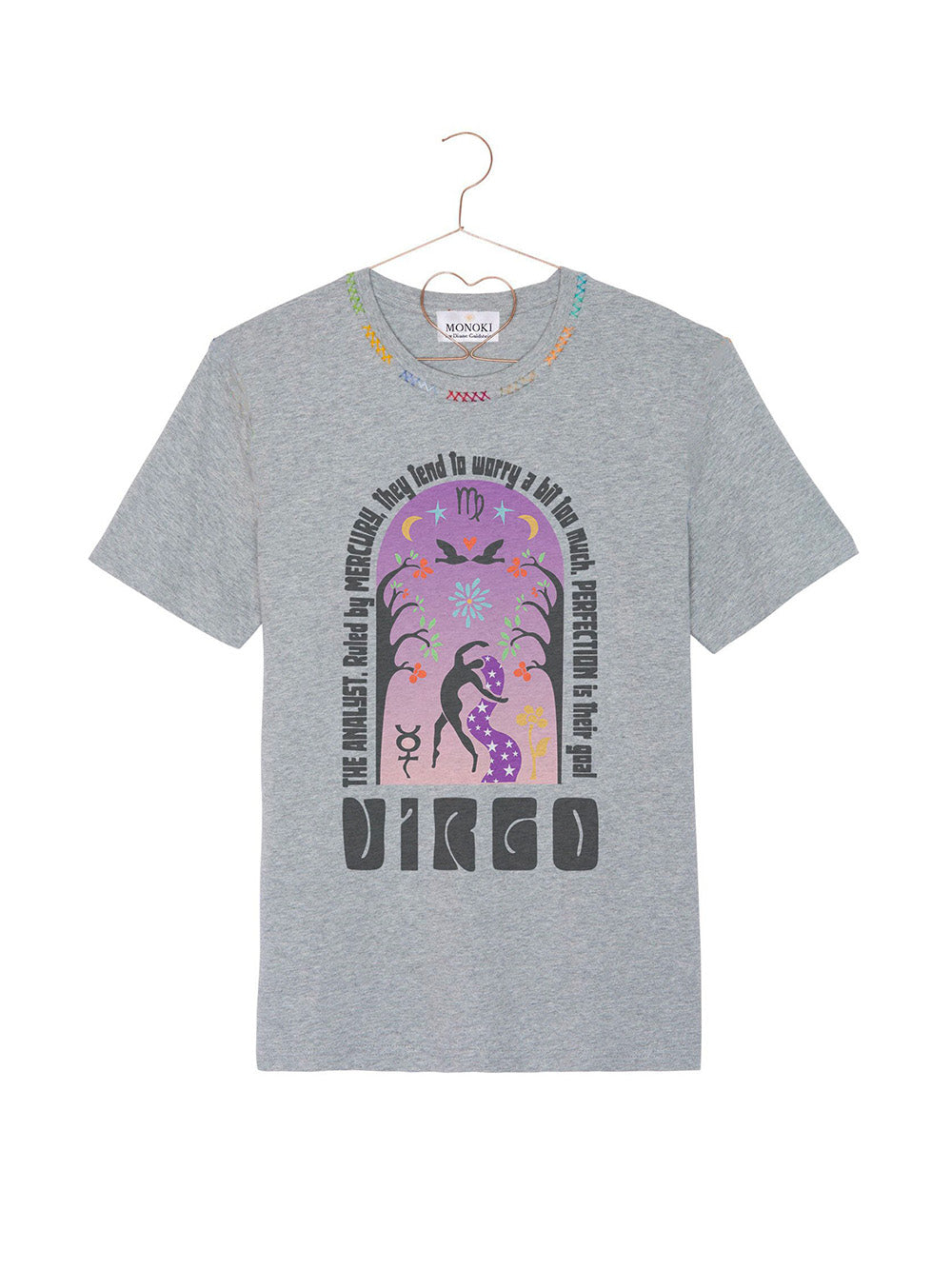 VIRGO GREY ASTRO T-SHIRT