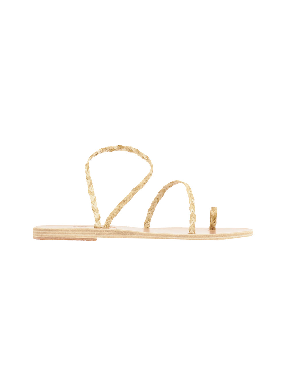 SANDALES ELEFTHERIA RAFFIA LEGNO