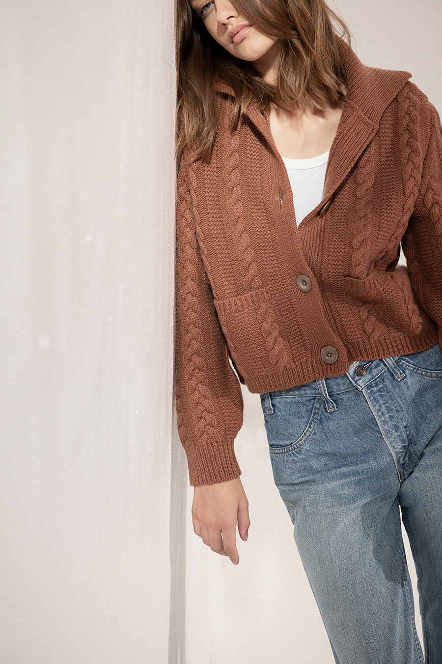ASHLEY TWISTED CARDIGAN
