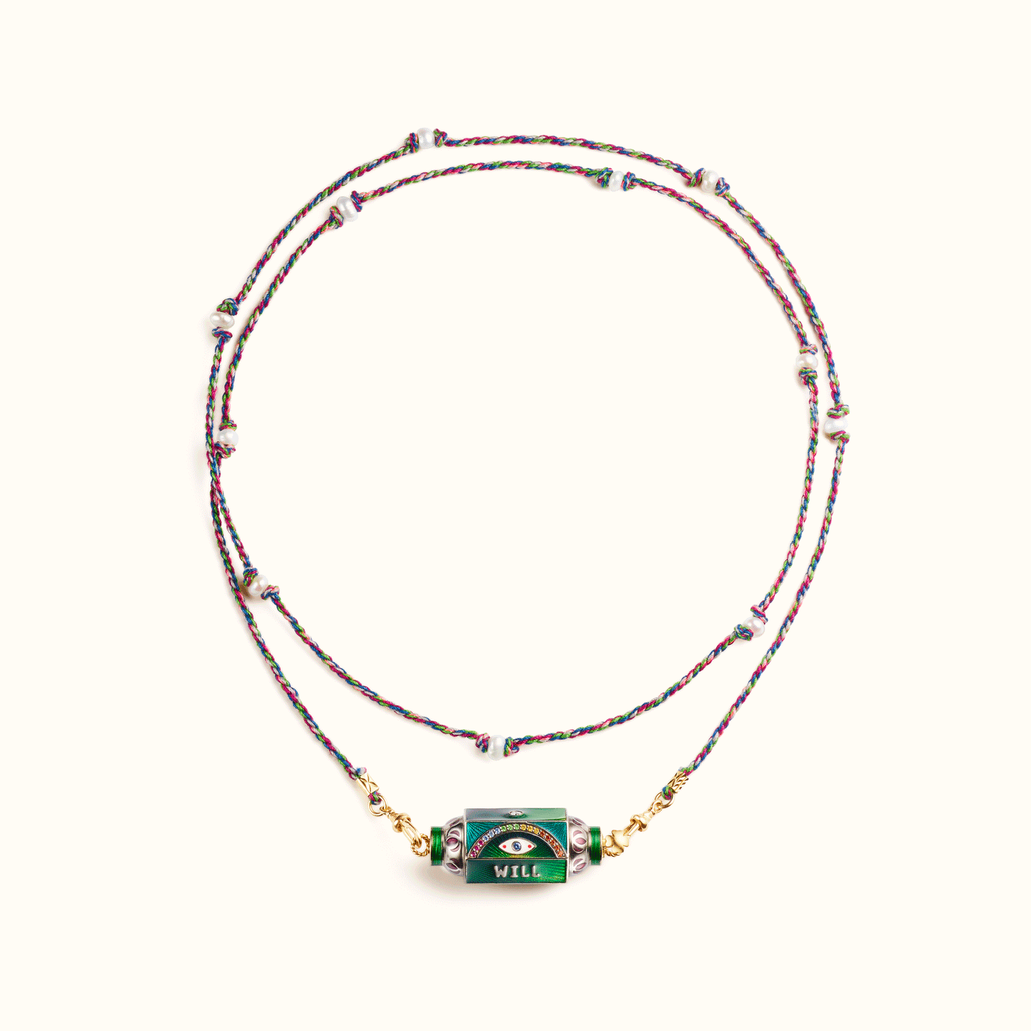 EYE WILL GREEN LOCKET