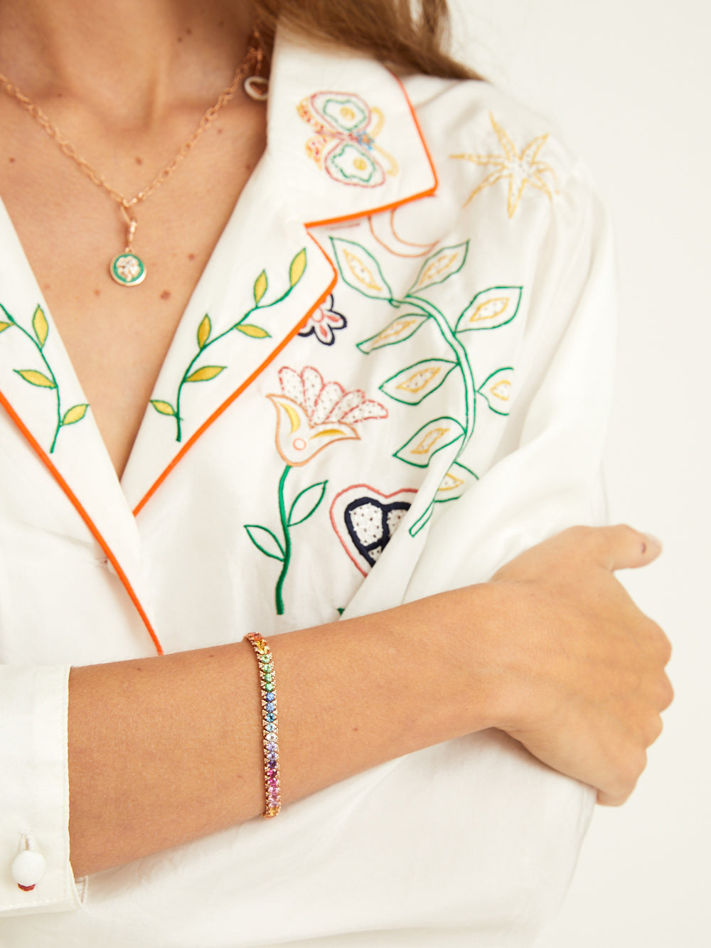 RAINBOW PINK GOLD BRACELET
