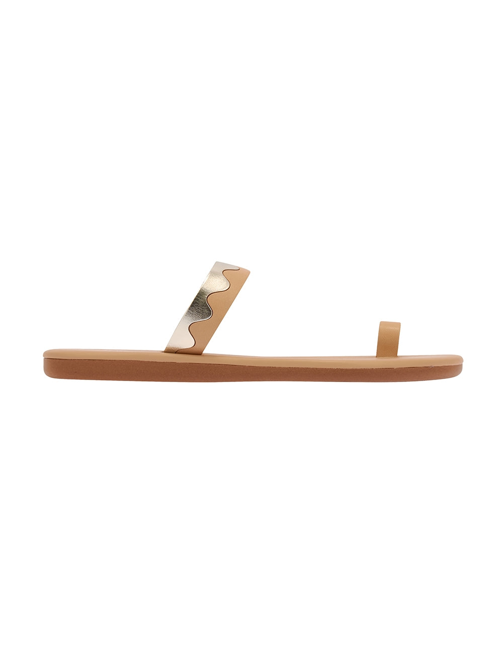 KYMA NATURAL/PLATINIUM SANDALS