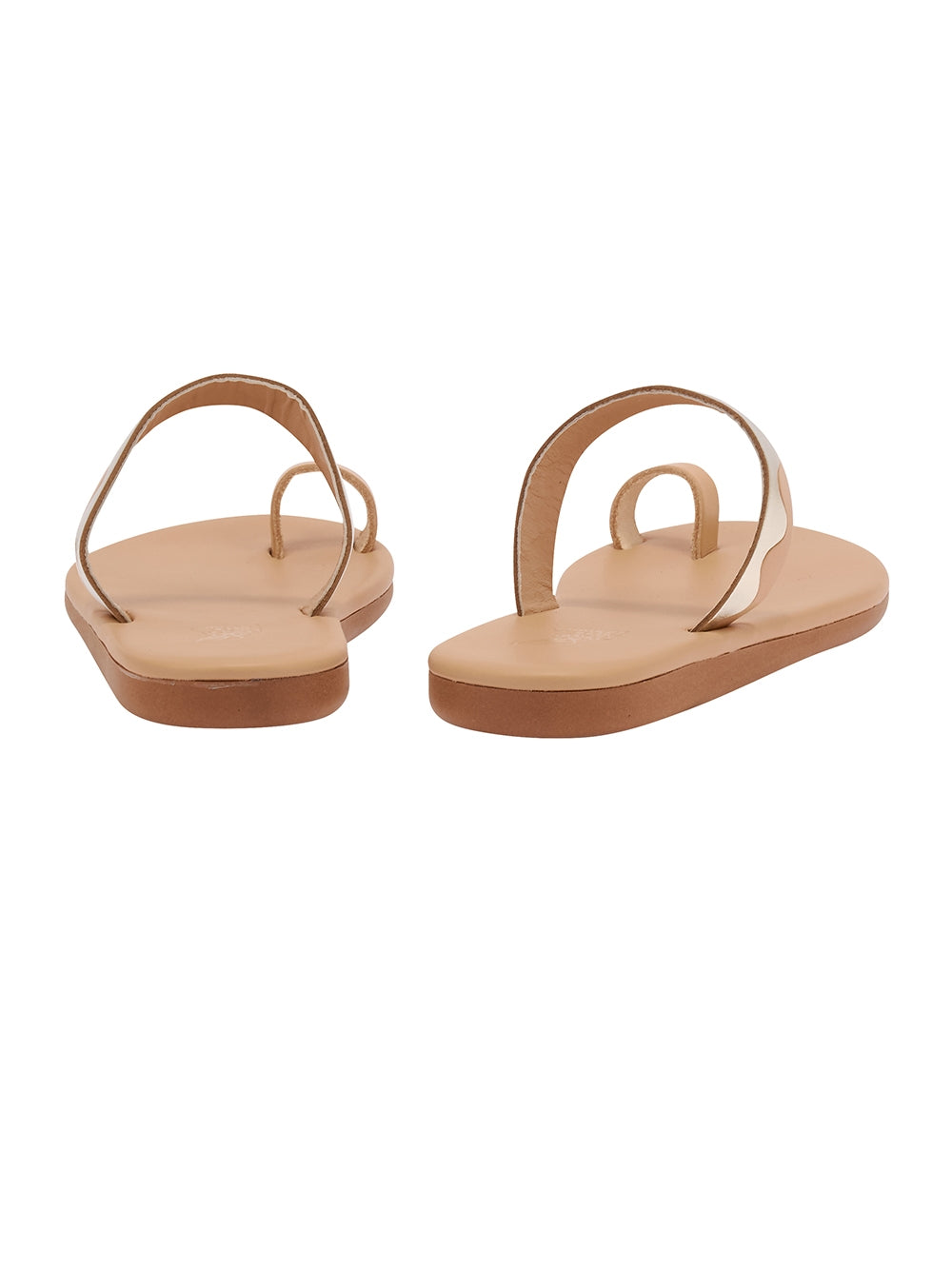 KYMA NATURAL/PLATINIUM SANDALS