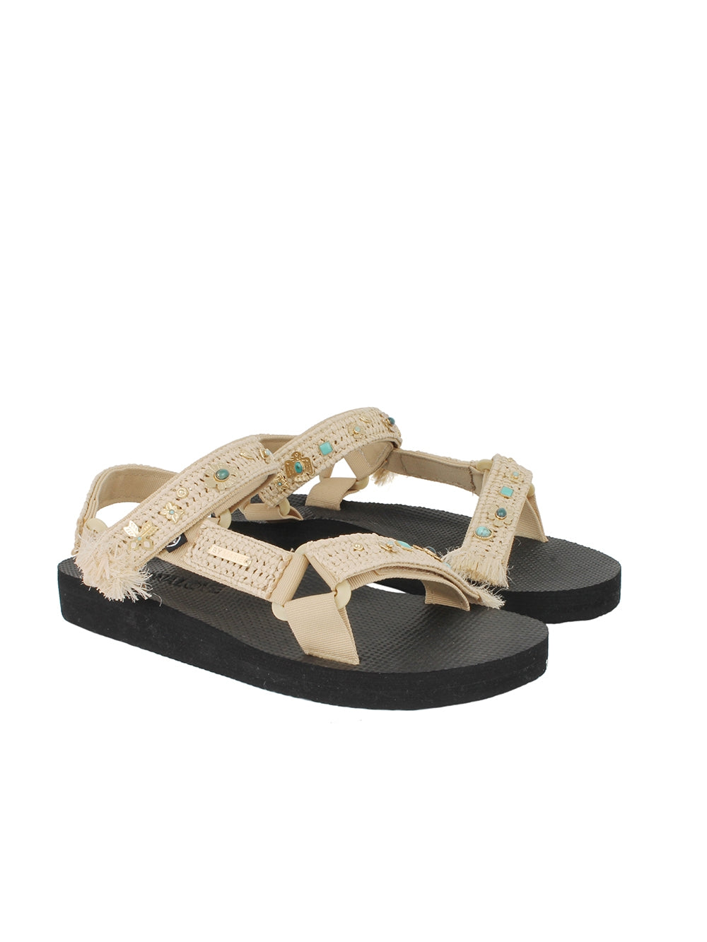 RAFFIA TREKKY ARIZONA LOVE X BY MARIE SANDAL