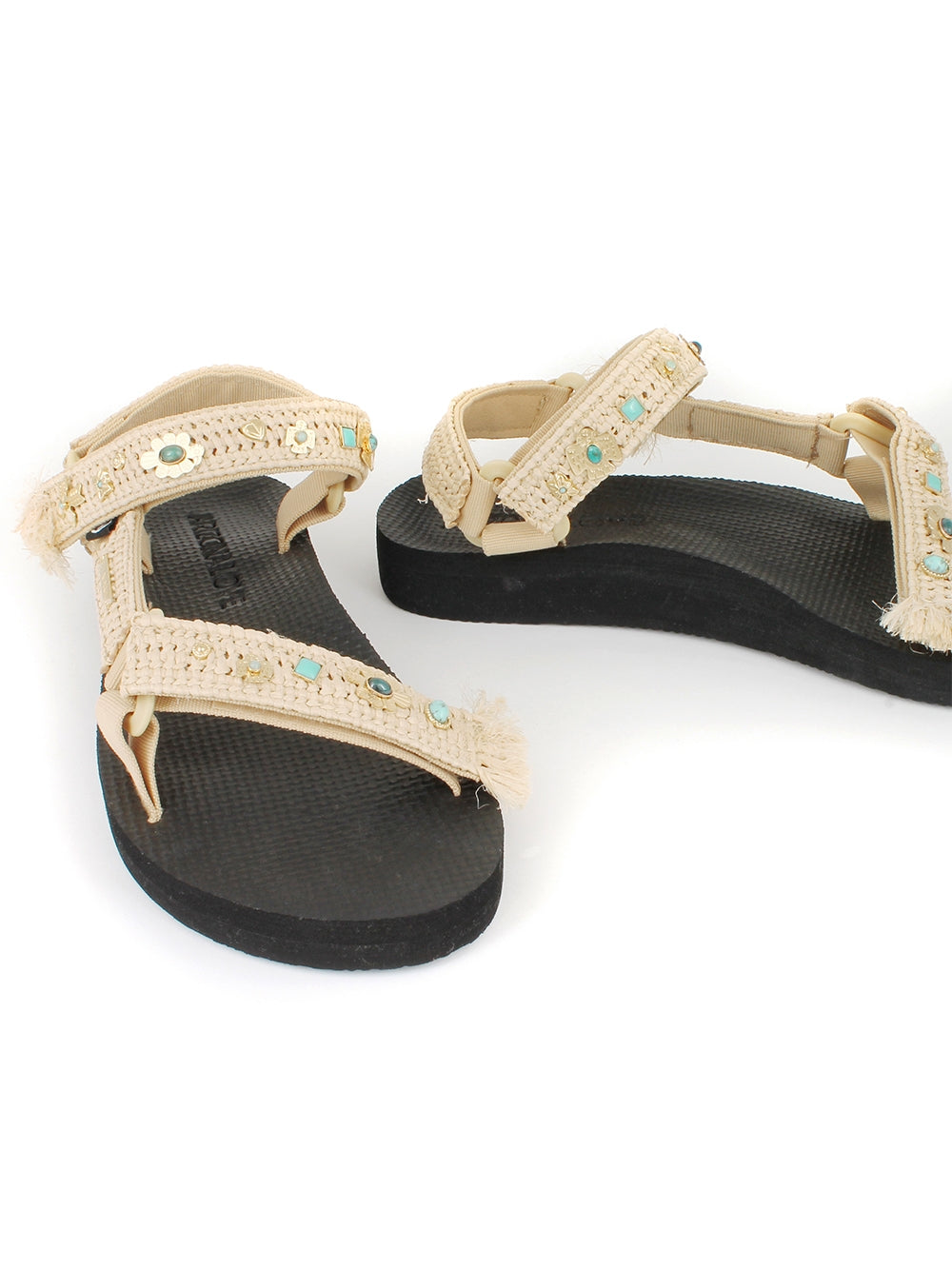 RAFFIA TREKKY ARIZONA LOVE X BY MARIE SANDAL