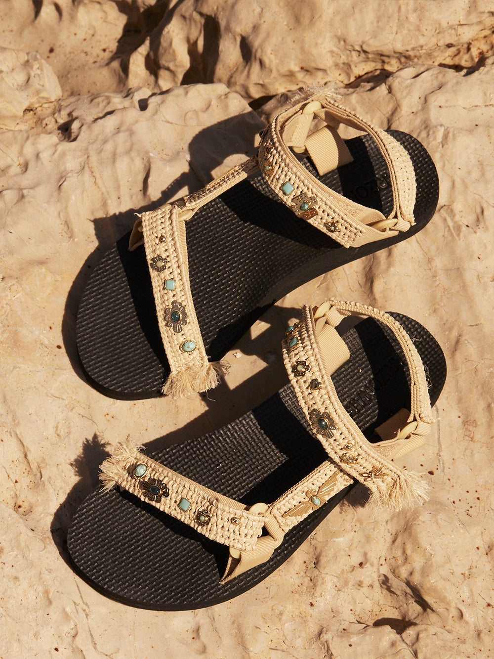 RAFFIA TREKKY ARIZONA LOVE X BY MARIE SANDAL