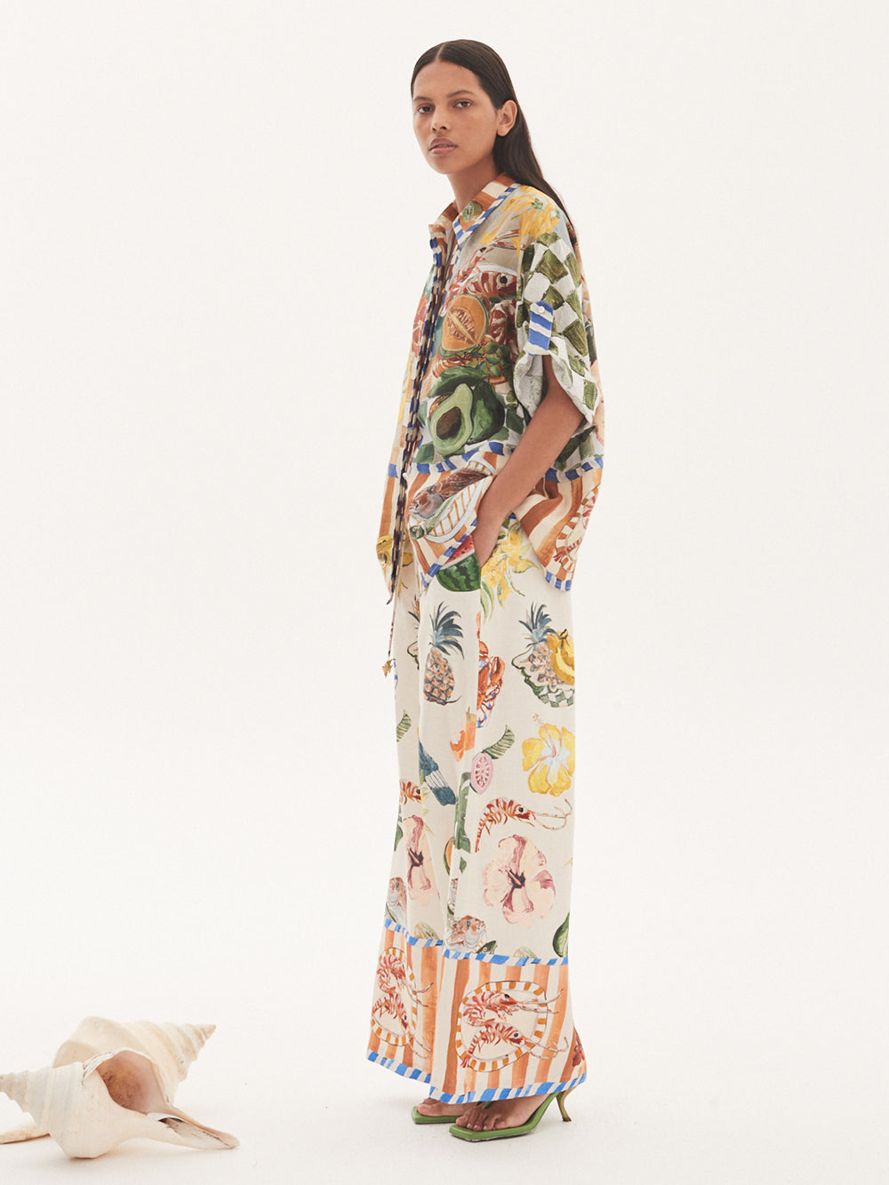 MULTICOLORED PRINTED THEO TROUSERS