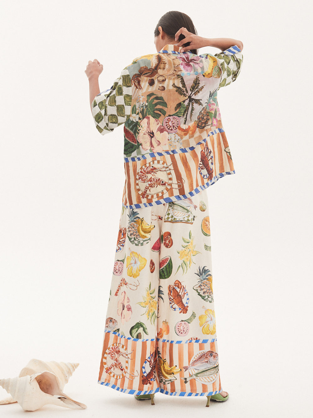 MULTICOLORED PRINTED THEO TROUSERS
