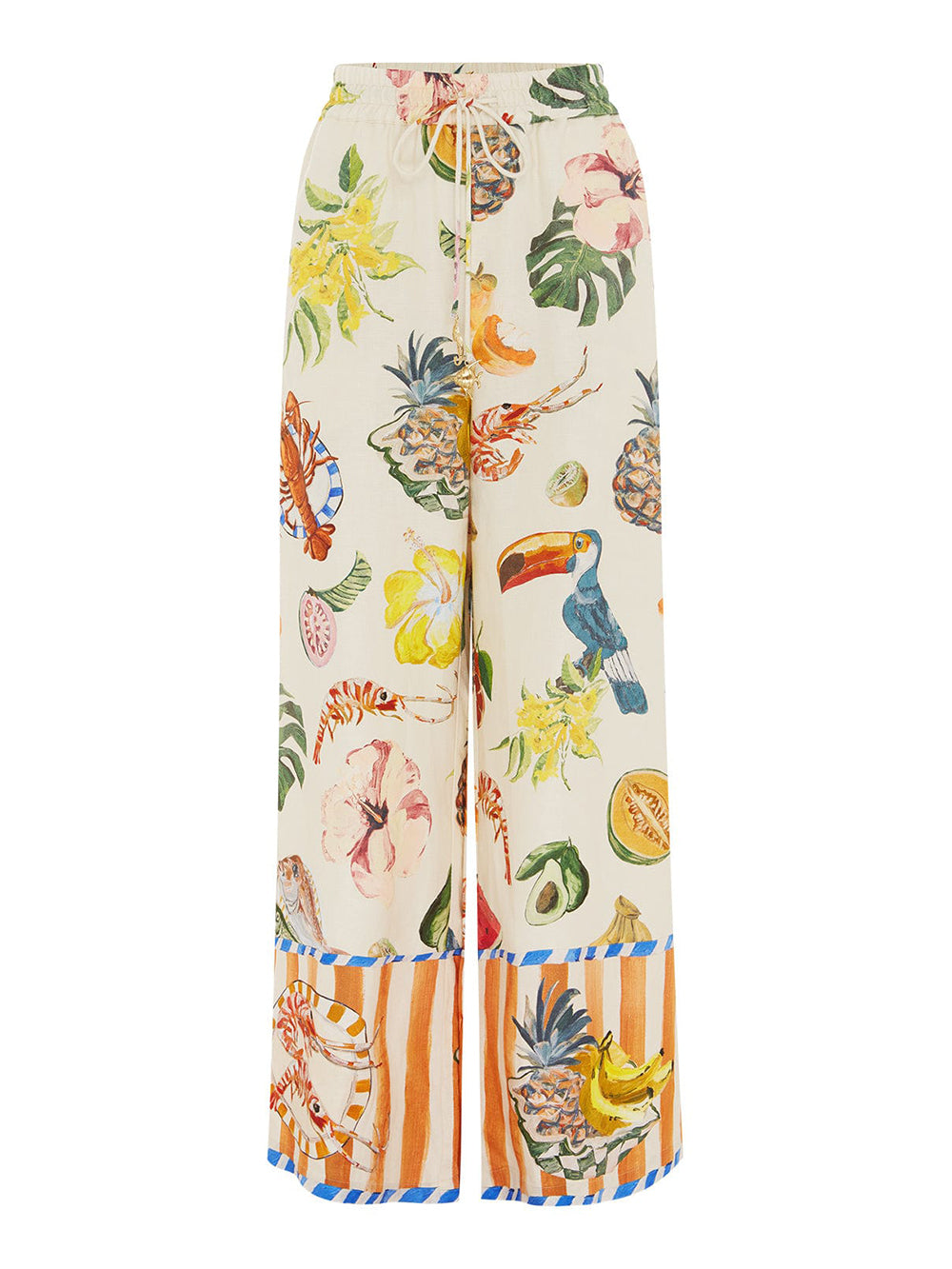MULTICOLORED PRINTED THEO TROUSERS