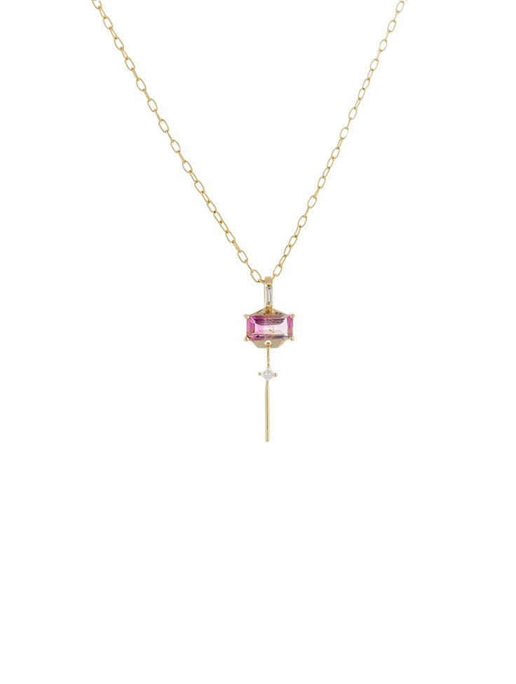 COLLIER TOURMALINE ROSE