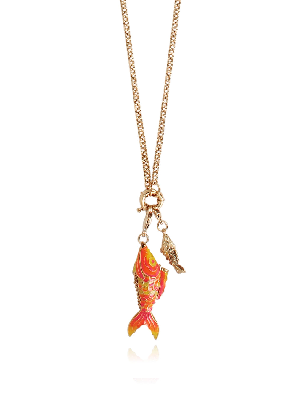 AZURE CHARMS GOLD NECKLACE