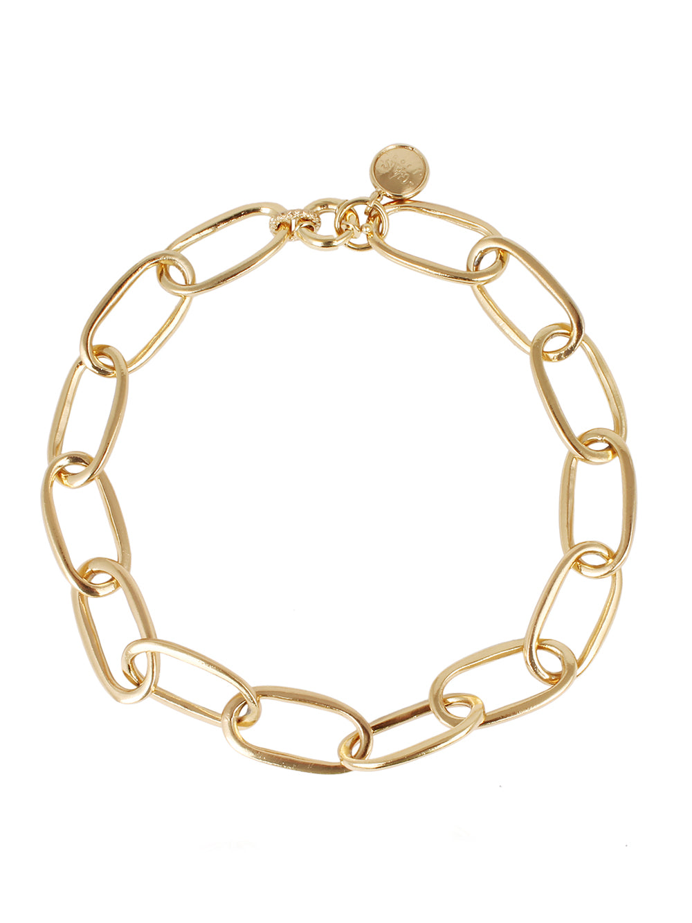LARGE OVAL MESH NECKLACE