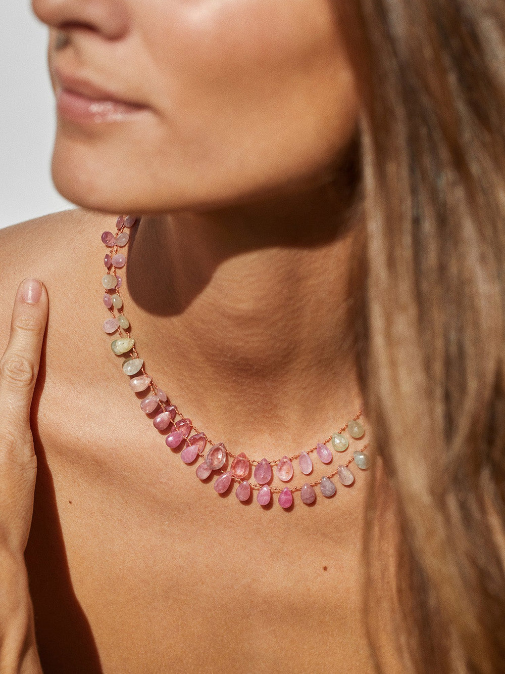 MEADOW NECKLACE MULTICOLORED SAPPHIRES