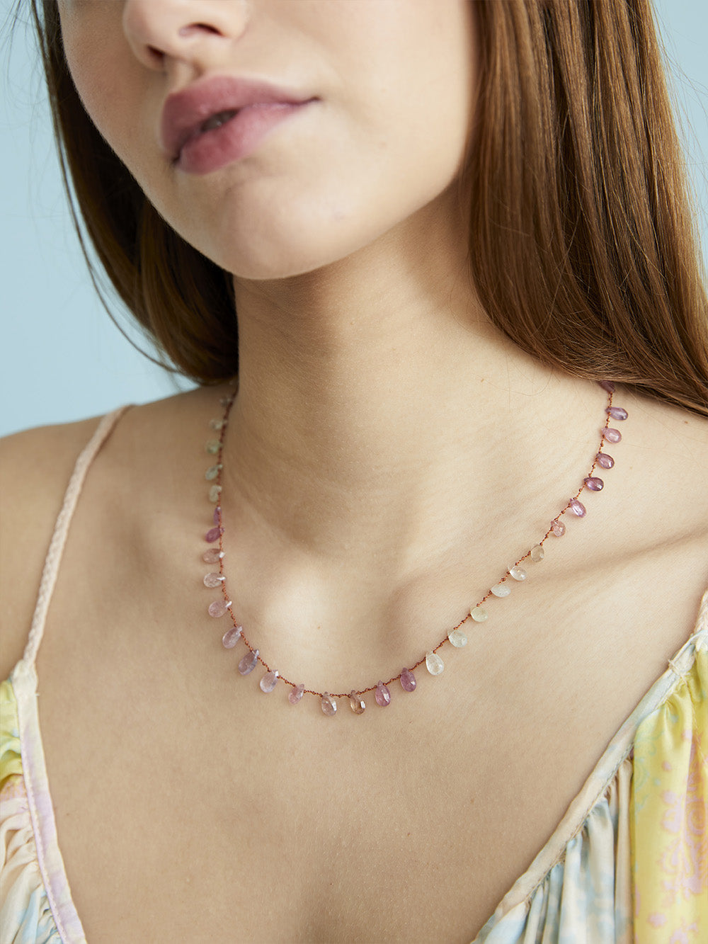 MEADOW NECKLACE MULTICOLORED SAPPHIRES
