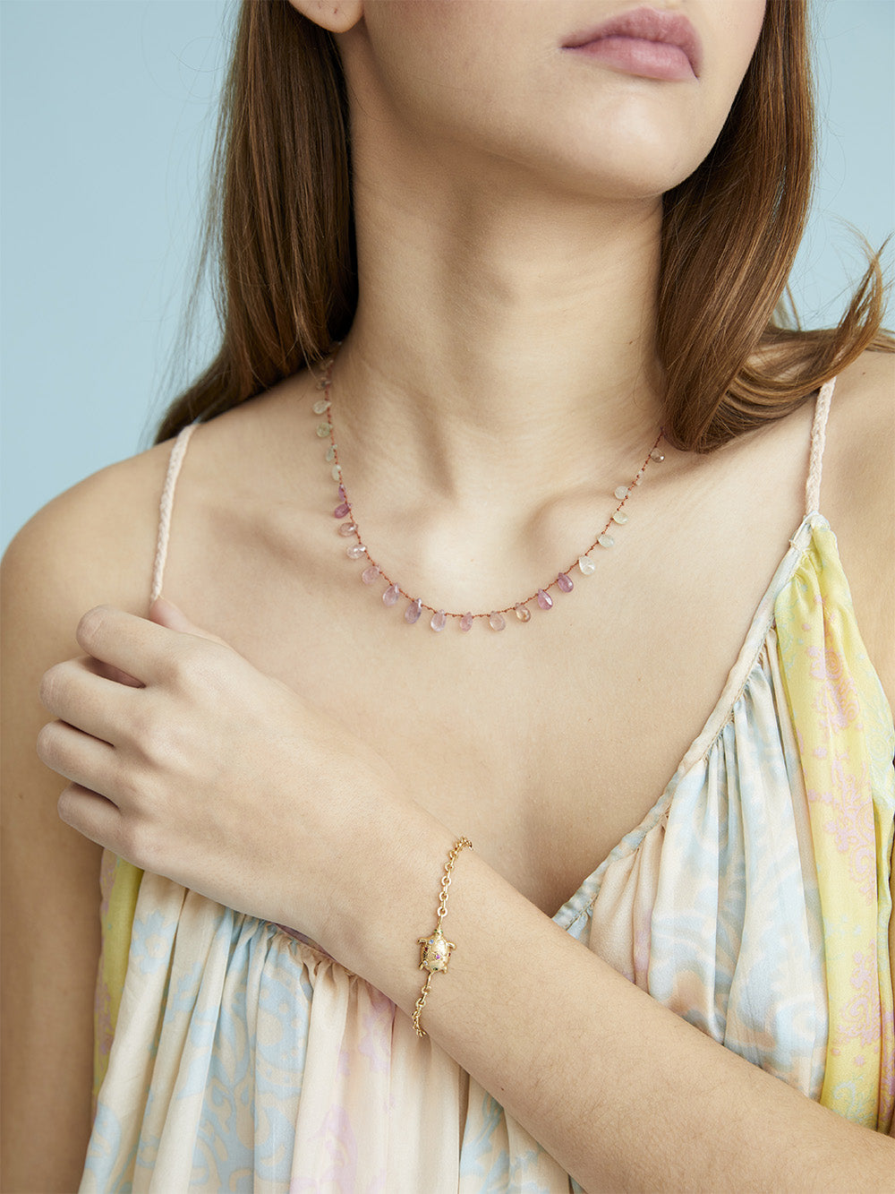 MEADOW NECKLACE MULTICOLORED SAPPHIRES