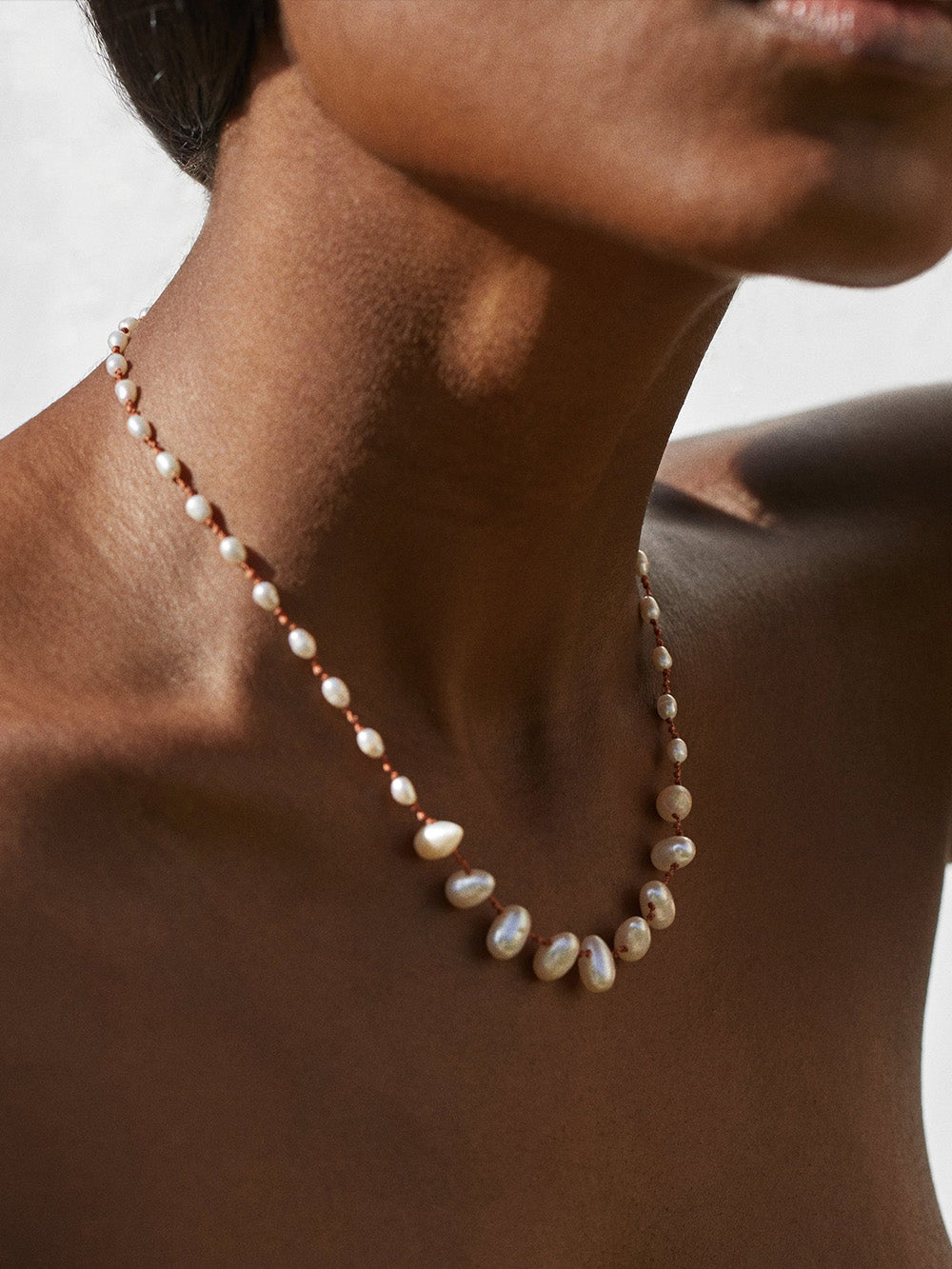 BIRD DROP & BEADS FRESHWATER PEARL NECKLACE