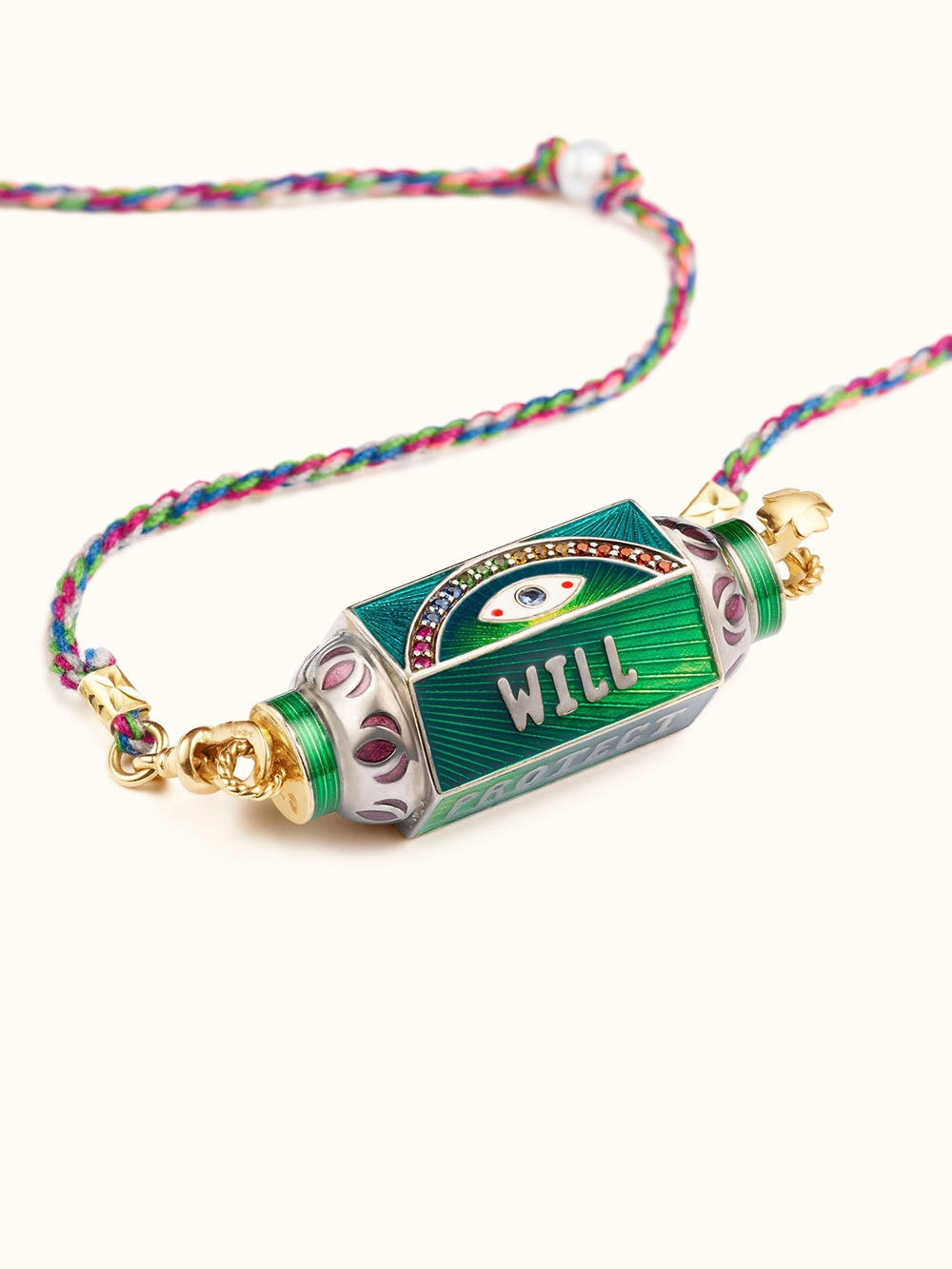 EYE WILL GREEN LOCKET