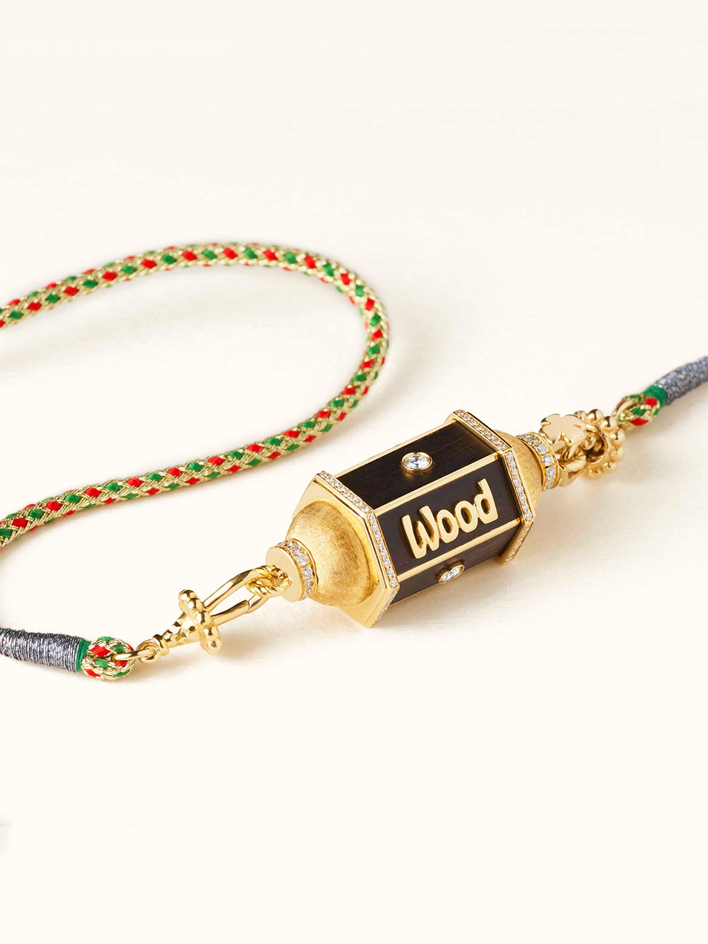 LOCKET KNOCK ON WOOD NECKLACE