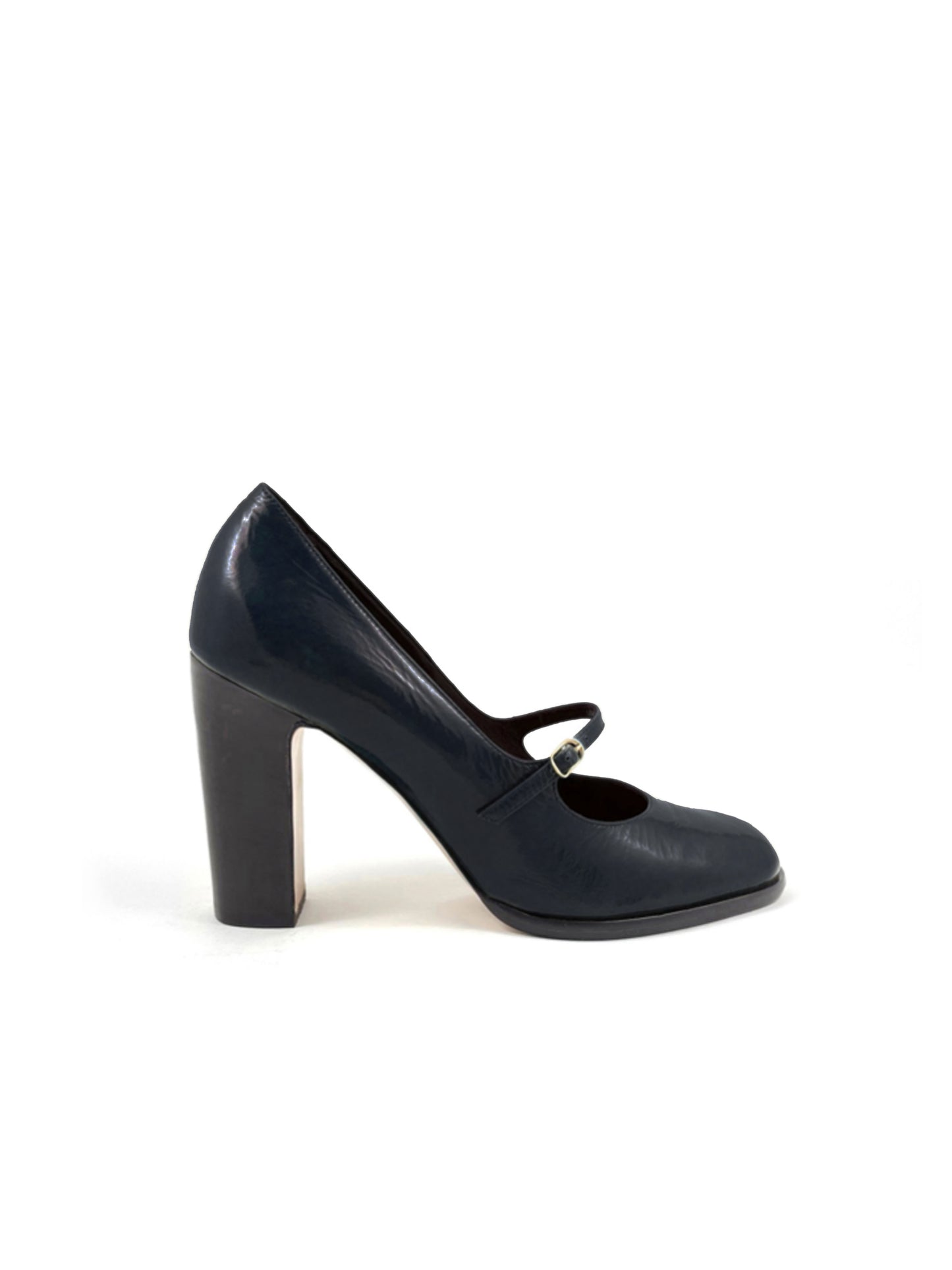 NAVY CAPUCINE PUMPS