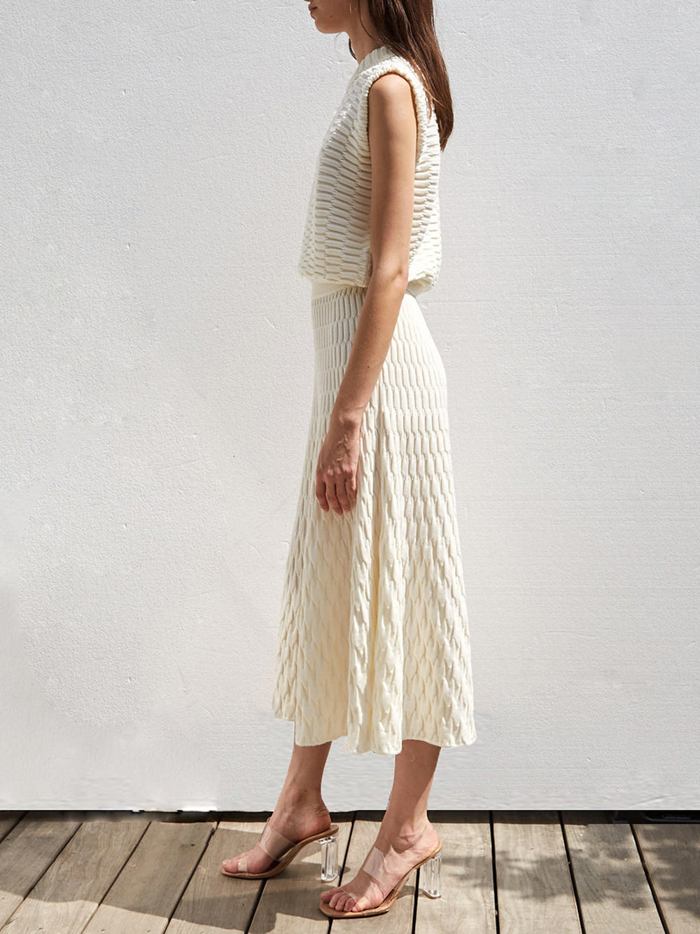 TUSCANY MILK KNIT SKIRT
