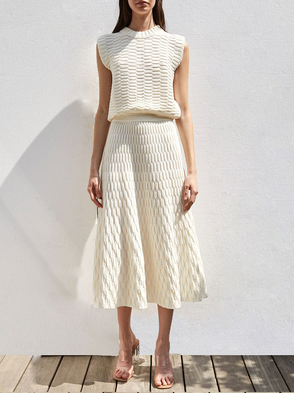 TUSCANY MILK KNIT SKIRT