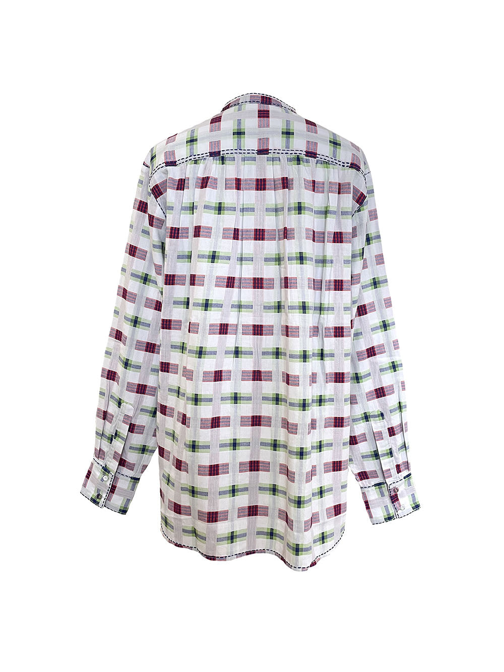 SHIRT BIRD OF JOY CHECKED RED GREEN