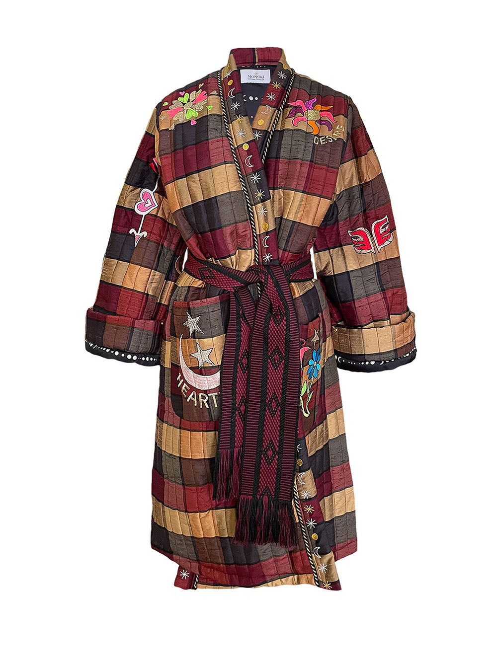 KIMONO LONG MYSTIC HEALER BURGUNDY