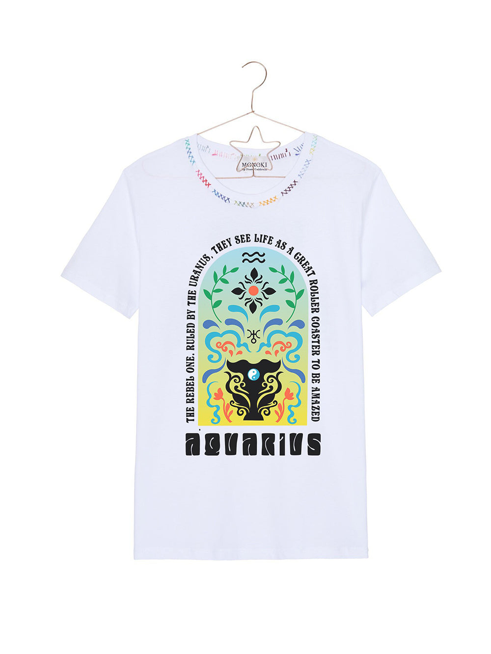 TEE SHIRT ASTRO BLANC AQUARIUS