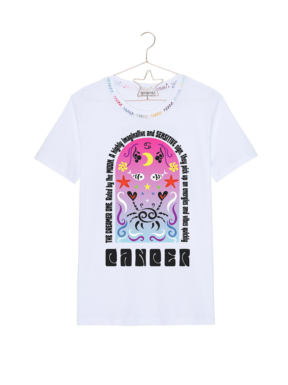 TEE SHIRT ASTRO BLANC CANCER
