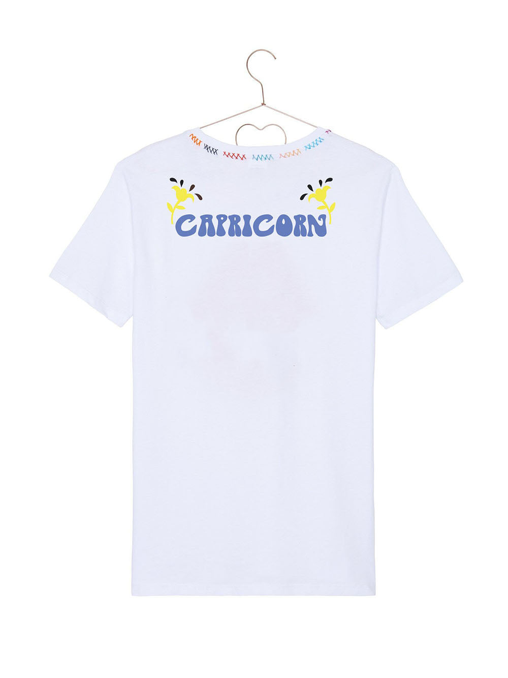 TEE SHIRT ASTRO BLANC CAPRICORNE