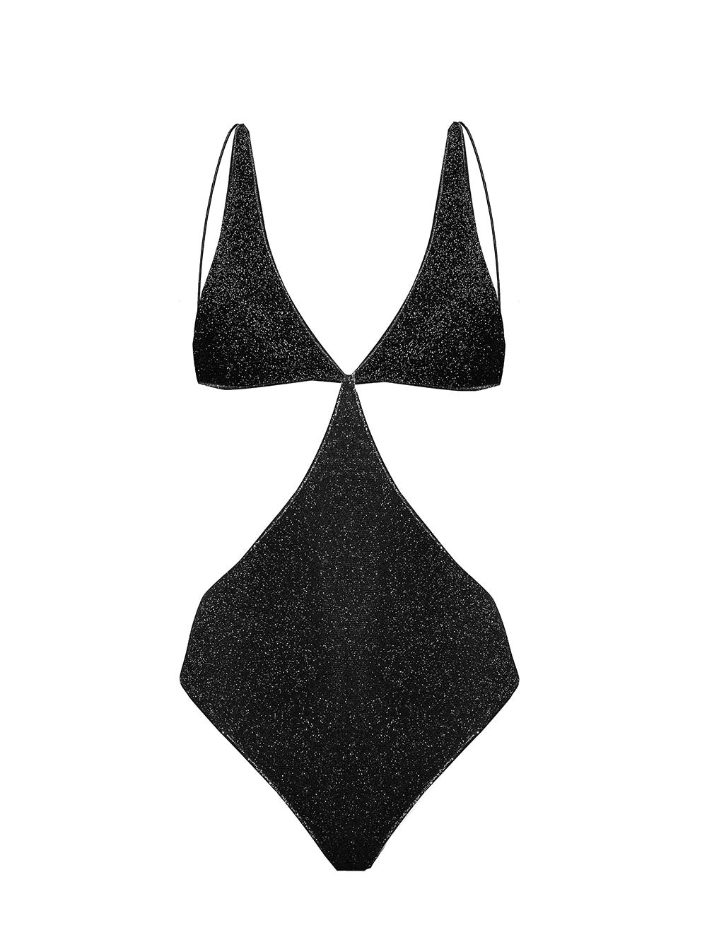 MAILLOT DE BAIN COLORE CUT OUT BLACK