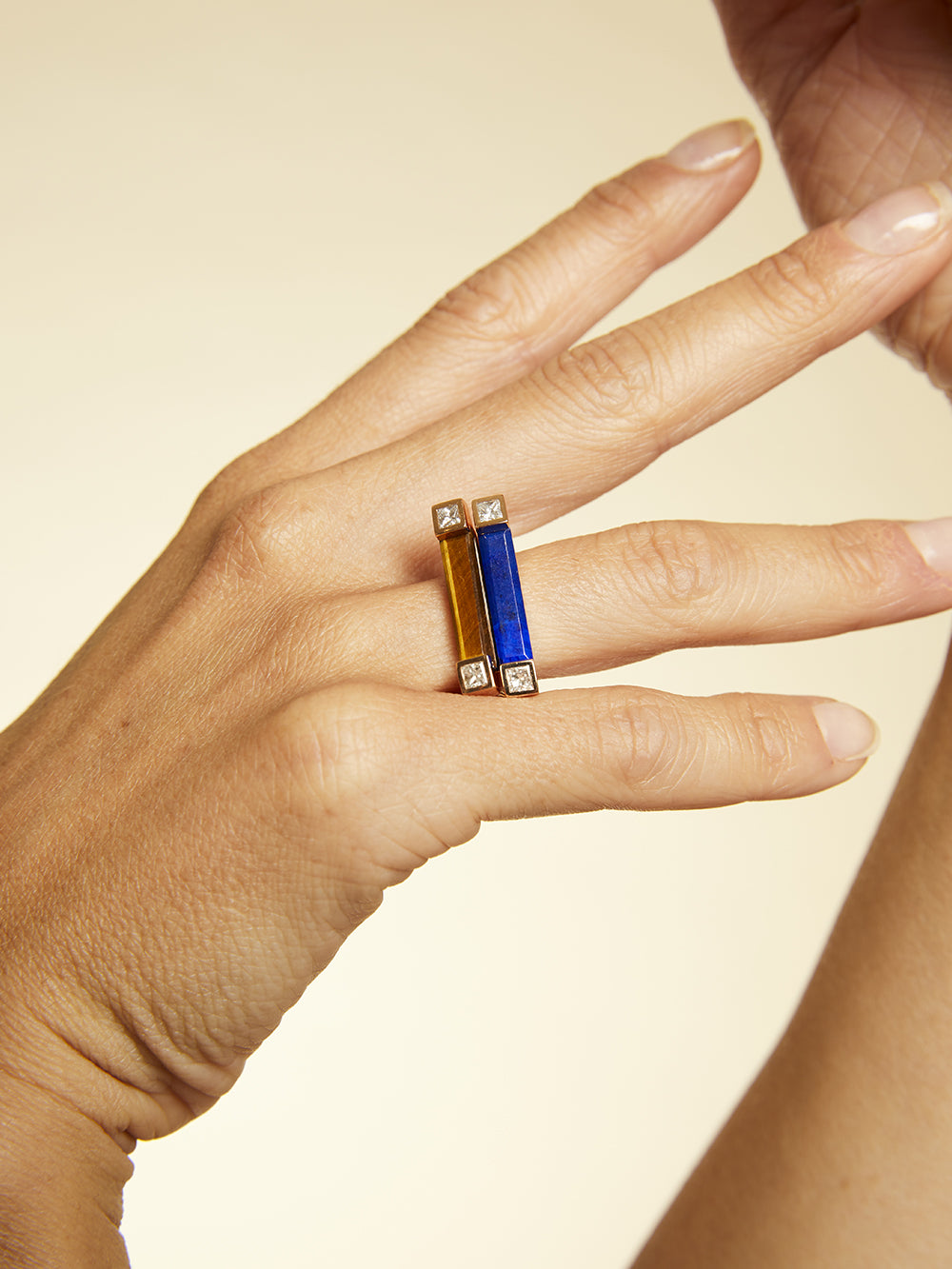 EILEEN LAPIS VILLA RING