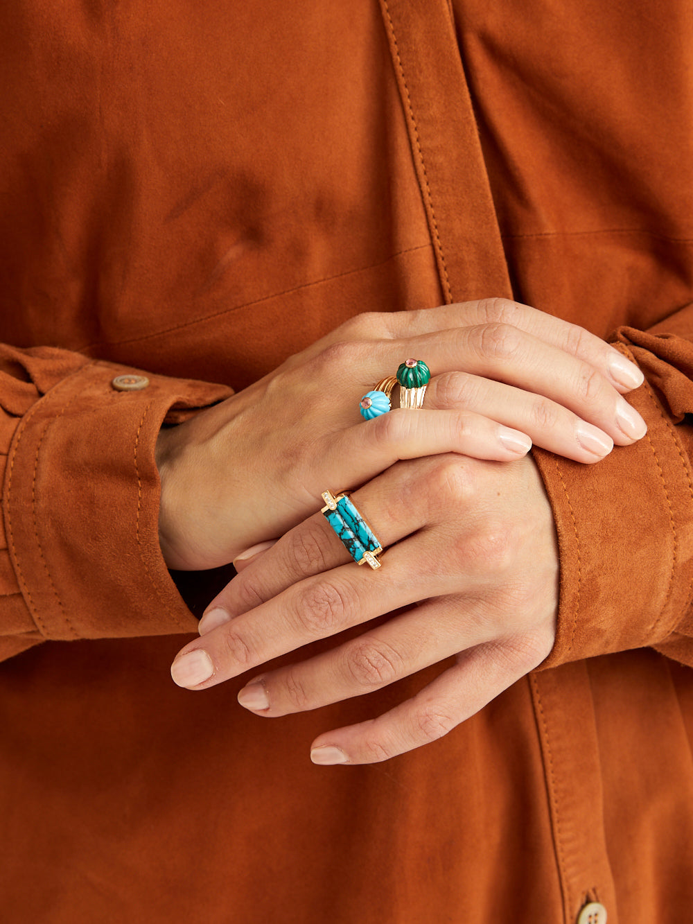 VILLA IDA DOUBLE TURQUOISE RING