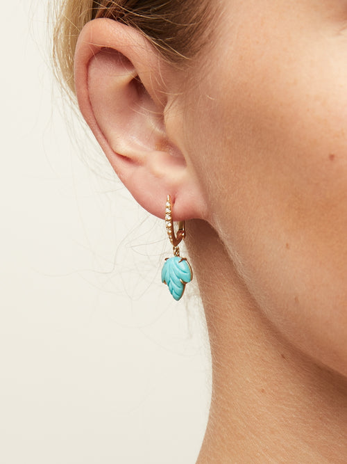 BOUCLE D'OREILLE HOPE TURQUOISE