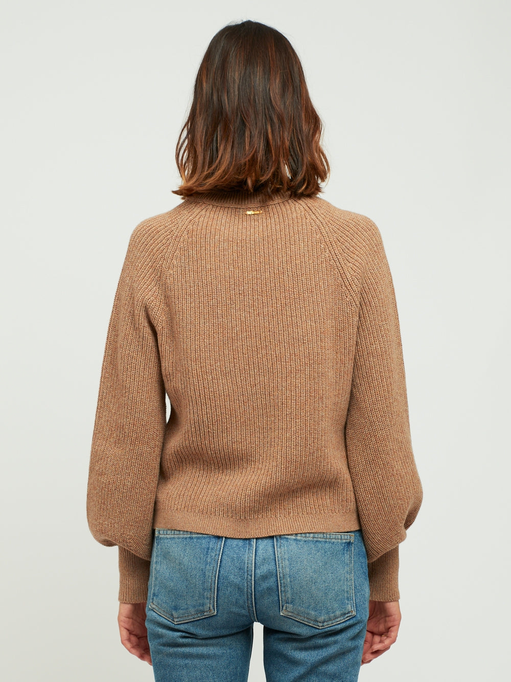 MARLOW NUDE HEATHERED SWEATER