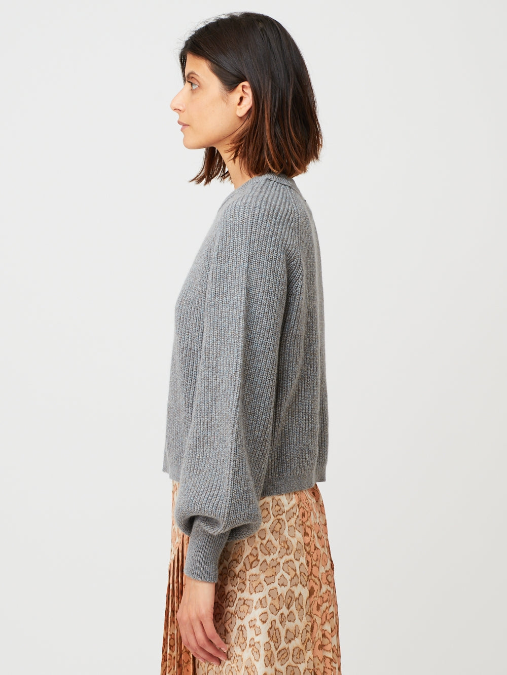 MARLOW BLUE HEATHER SWEATER