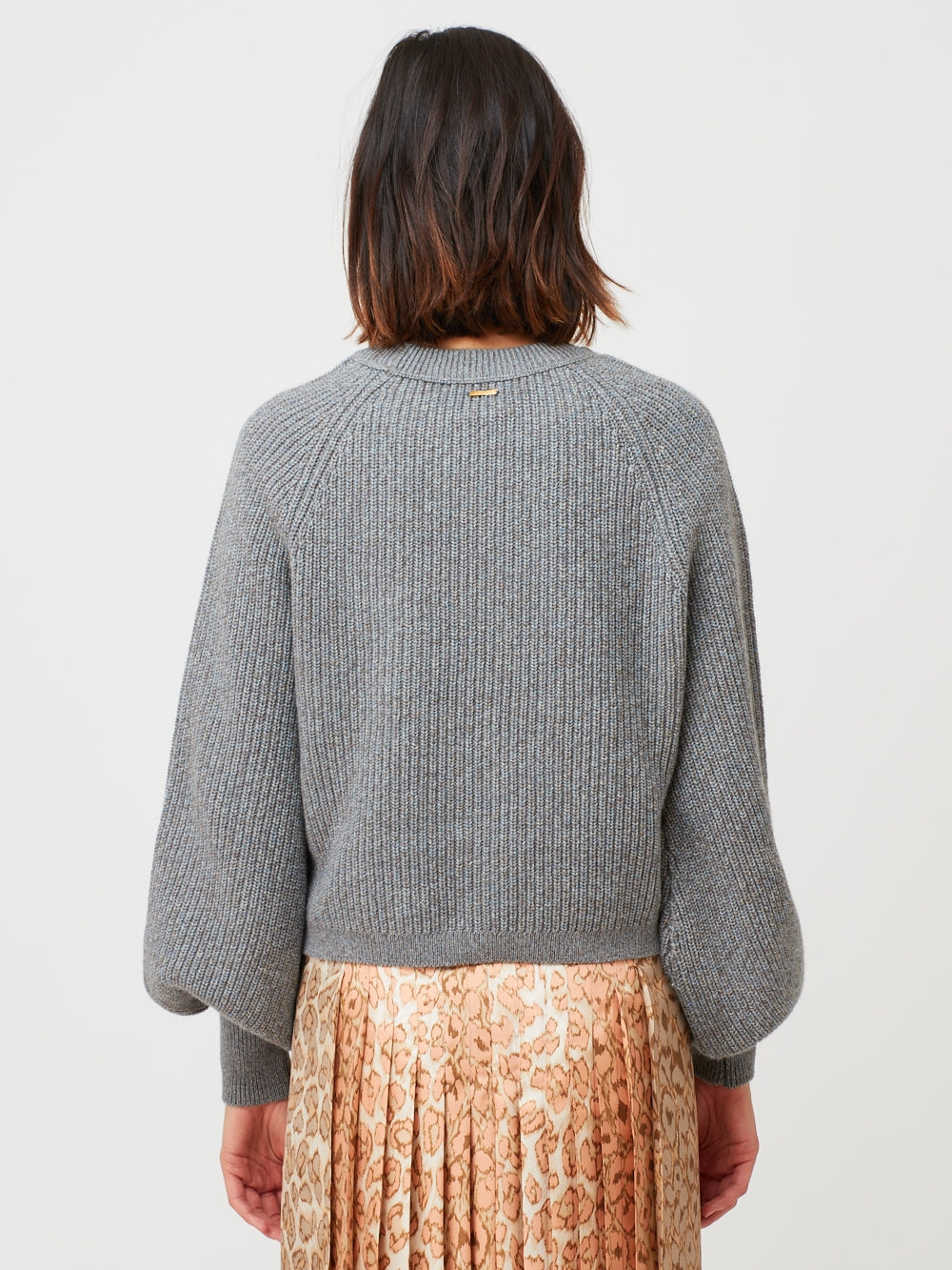 MARLOW BLUE HEATHER SWEATER
