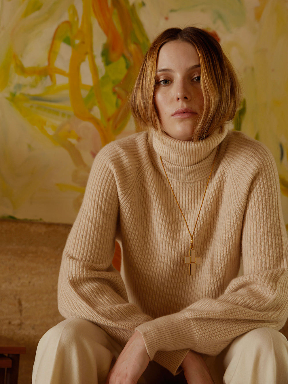 PULL MARLOW ECRU
