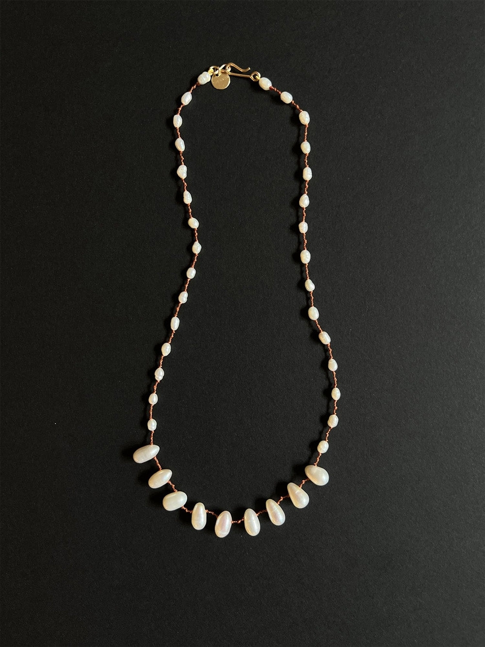 BIRD DROP & BEADS FRESHWATER PEARL NECKLACE