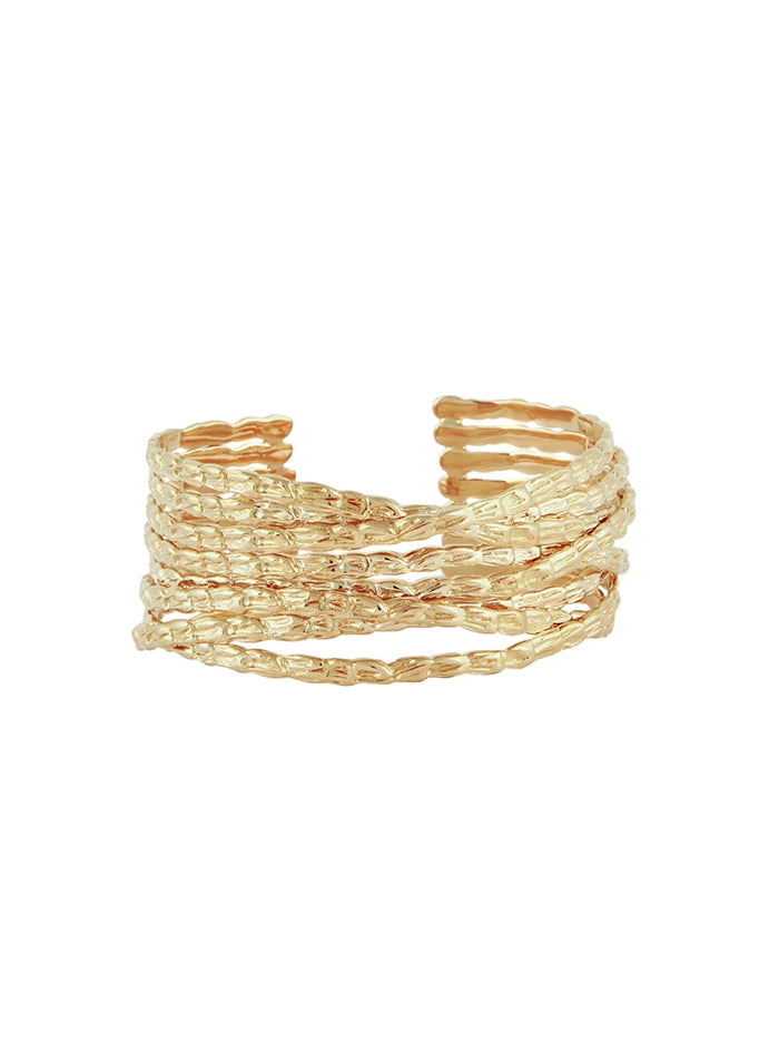 SMALL GOLD LIANE CUFF BRACELET