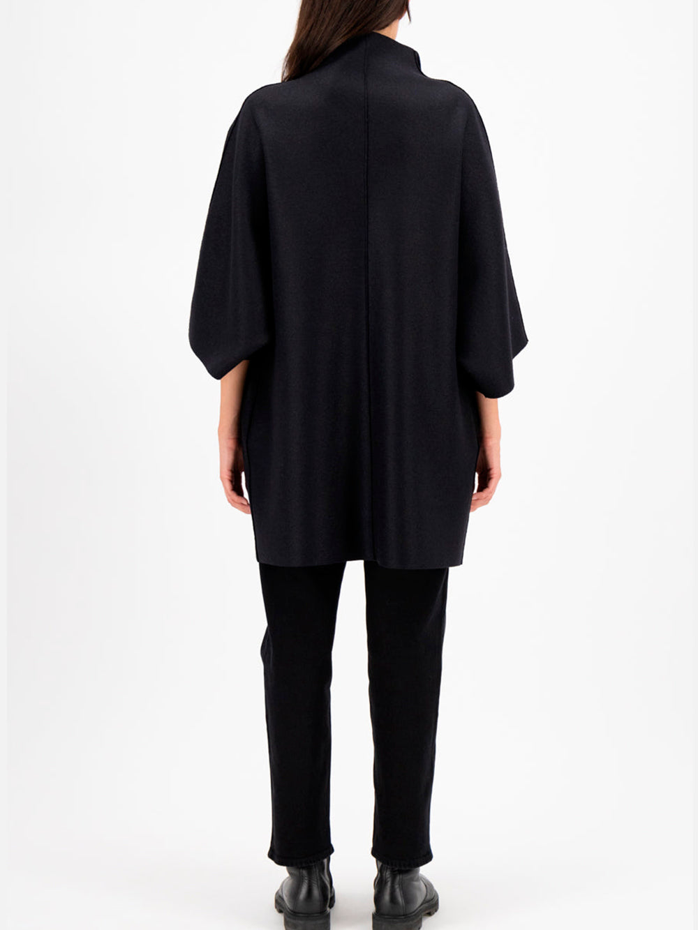 BLACK KIMONO COAT
