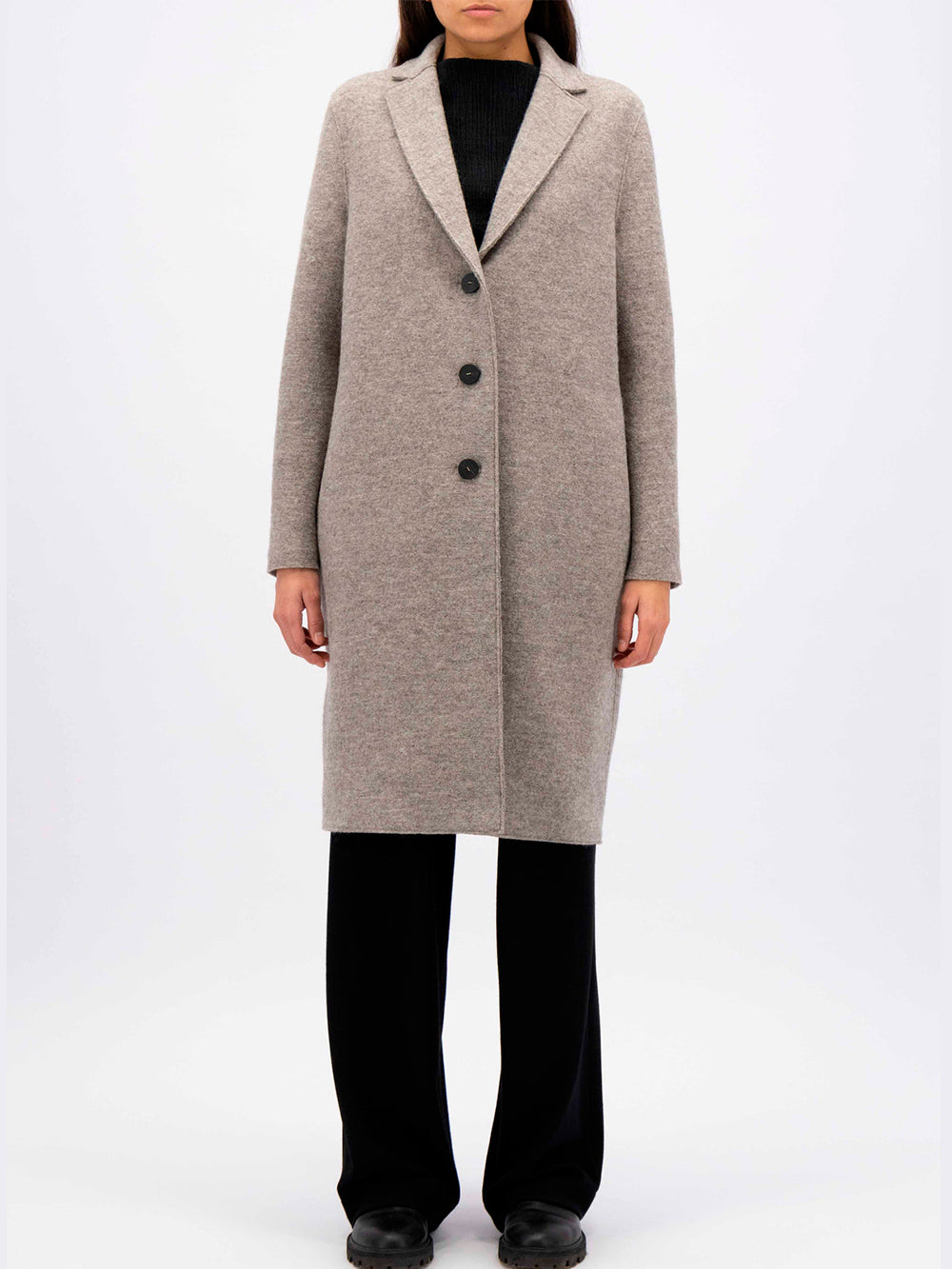 MANTEAU OVERCOAT BOILED WOOD