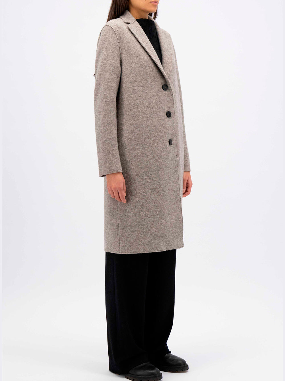 MANTEAU OVERCOAT BOILED WOOD